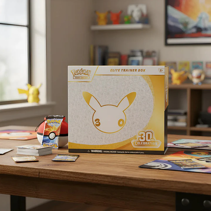 POKÉMON TCG 30TH CELEBRATION ELITE TRAINER BOX INGLÉS 10