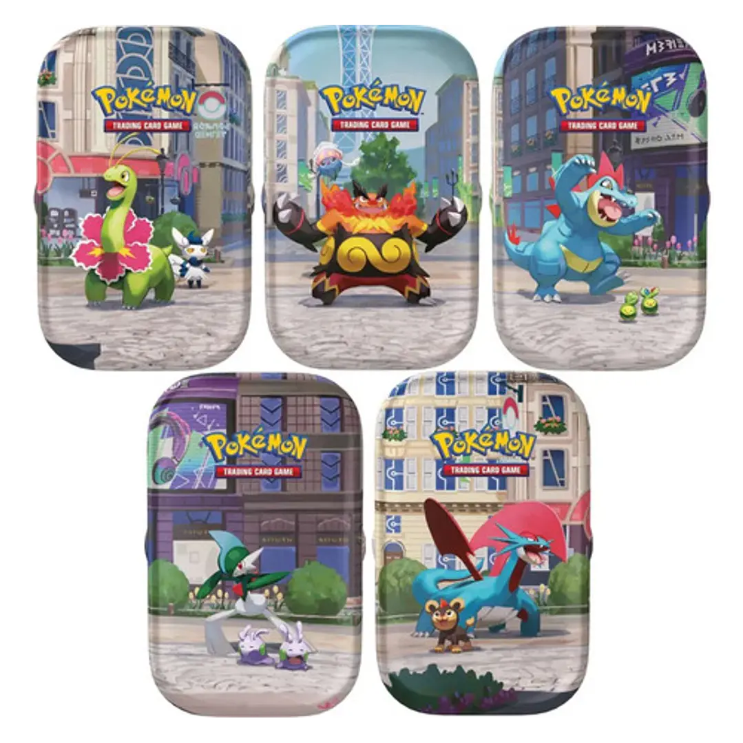 POKÉMON TCG LUMINOSE CITY MINI TIN MEG 1 AL AZAR INGLÉS 1