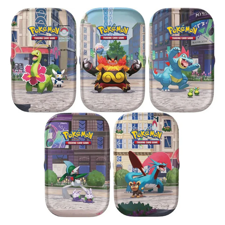 POKÉMON TCG LUMINOSE CITY MINI TIN MEG 1 AL AZAR INGLÉS 1