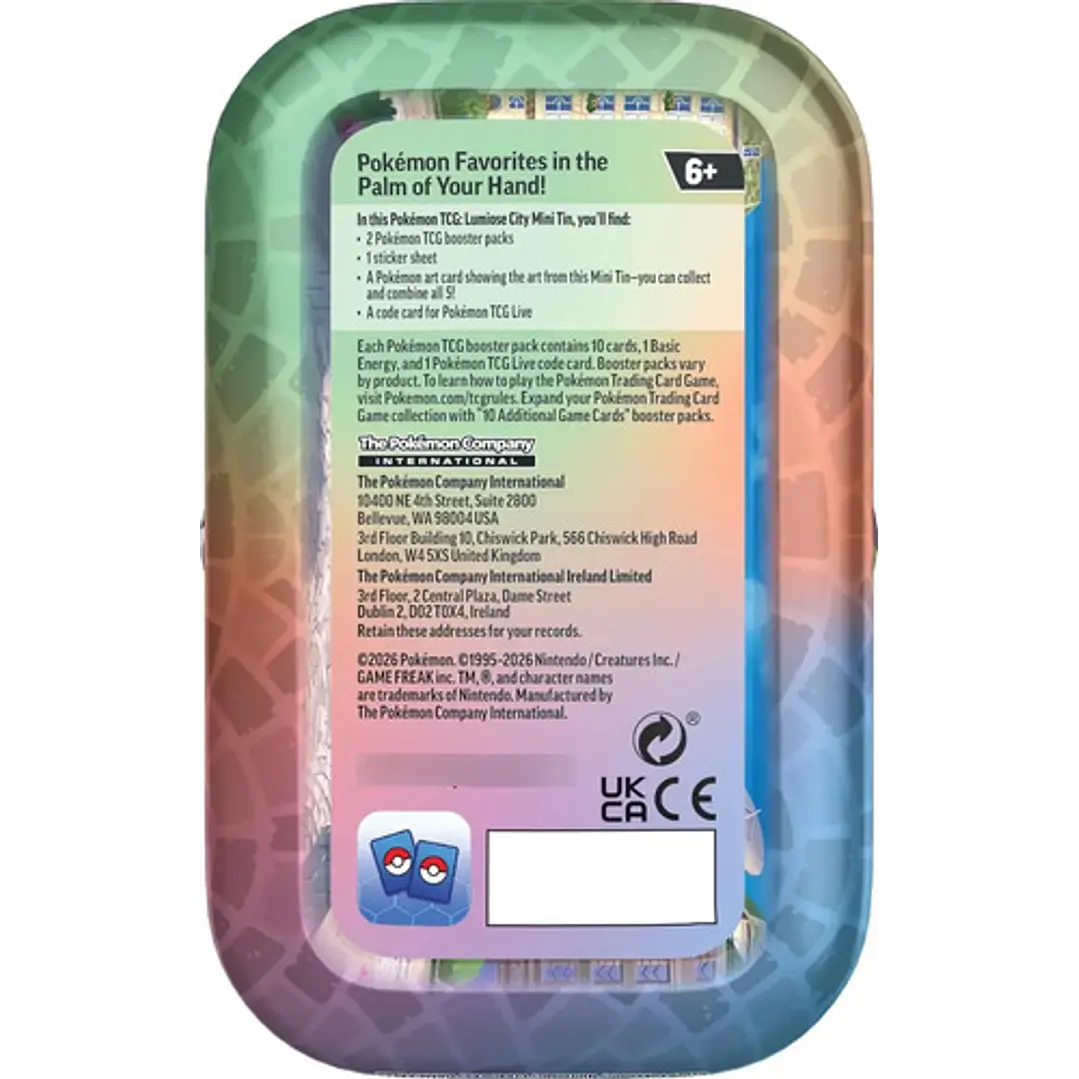 POKÉMON TCG LUMINOSE CITY MINI TIN MEG 1 AL AZAR INGLÉS 10