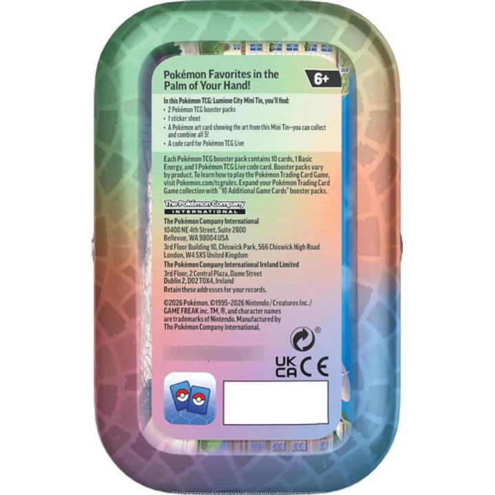POKÉMON TCG LUMINOSE CITY MINI TIN MEG 1 AL AZAR INGLÉS 10