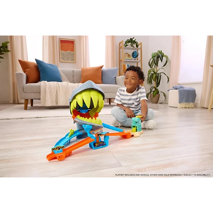 HOT WHEELS CITY PISTA PLAYA TIBURÓN PISTA DE JUGUETE TIBURÓN 7