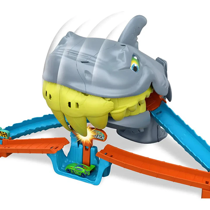 HOT WHEELS CITY PISTA PLAYA TIBURÓN PISTA DE JUGUETE TIBURÓN 10
