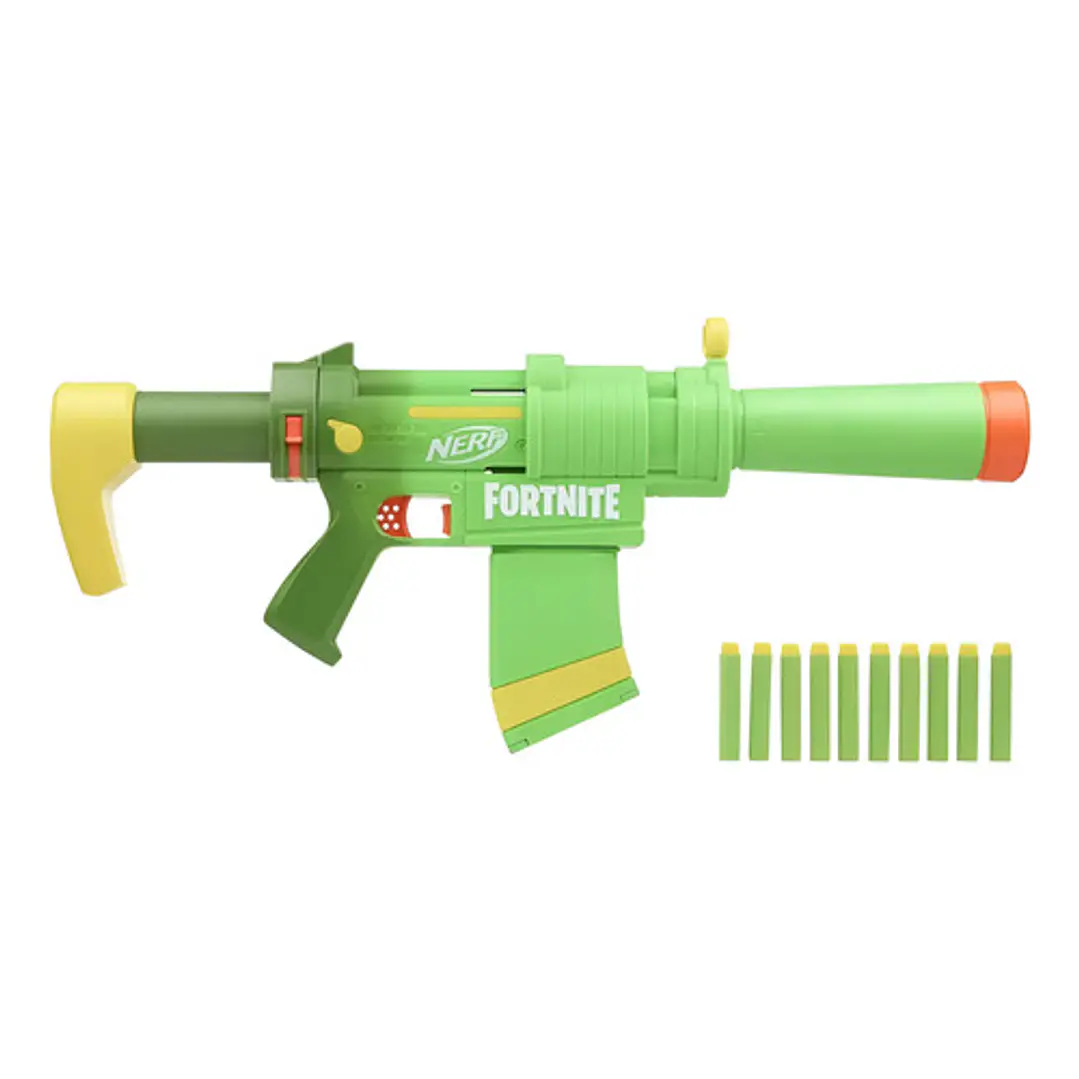 NERF FORNITE SMG ZESTY LANZADOR DE DARDOS HASBRO 1