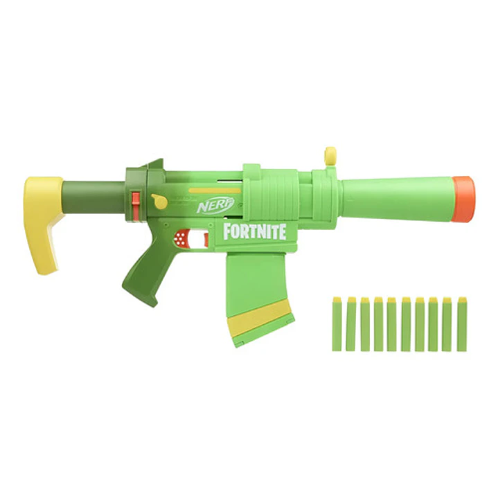 NERF FORNITE SMG ZESTY LANZADOR DE DARDOS HASBRO 1