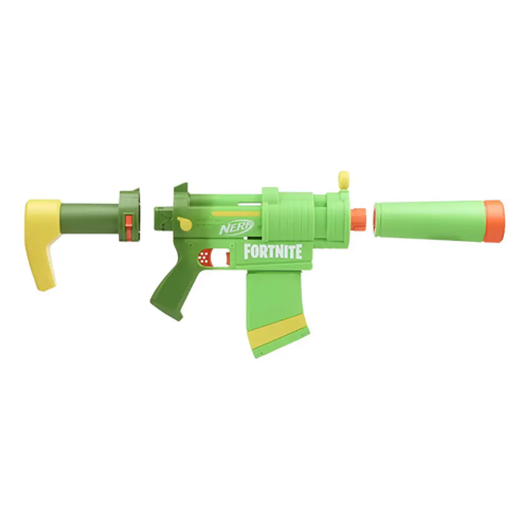 NERF FORNITE SMG ZESTY LANZADOR DE DARDOS HASBRO 10