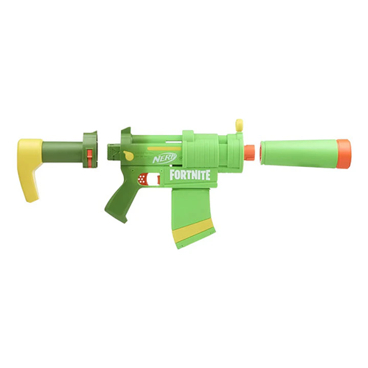 NERF FORNITE SMG ZESTY LANZADOR DE DARDOS HASBRO 10