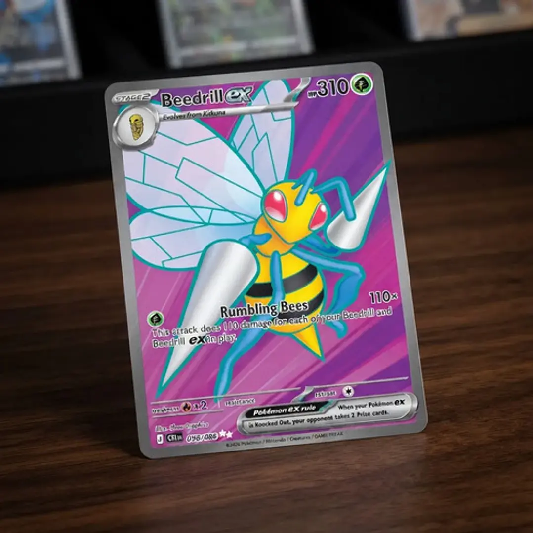 Pokémon Tcg Beedrill Ex Cri En 098/086 Me04 Full Art 2