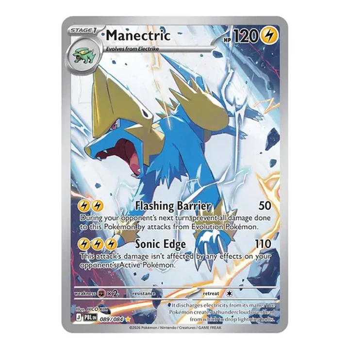 Pokémon Tcg Manetric Pbl En 089/084 Me05 Illustration Rare 1