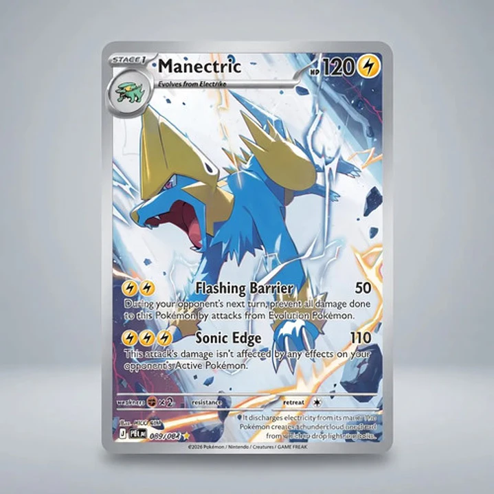 Pokémon Tcg Manetric Pbl En 089/084 Me05 Illustration Rare 5