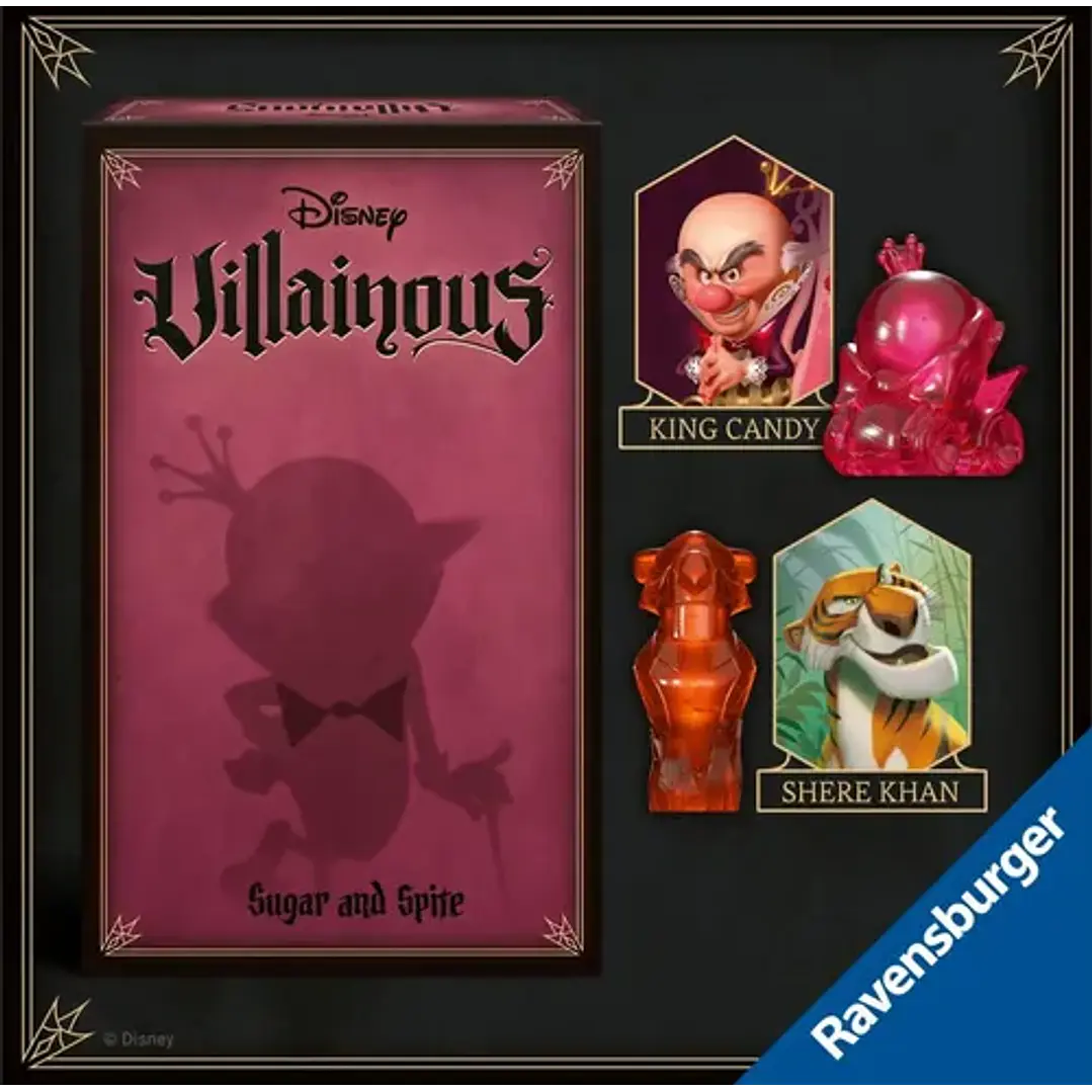 DISNEY VILLAINOUS ESPAÑOL SUGAR AND SPITE JUEGO DE MESA 2