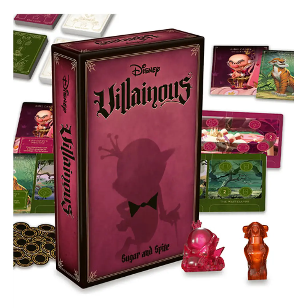 DISNEY VILLAINOUS ESPAÑOL SUGAR AND SPITE JUEGO DE MESA 4