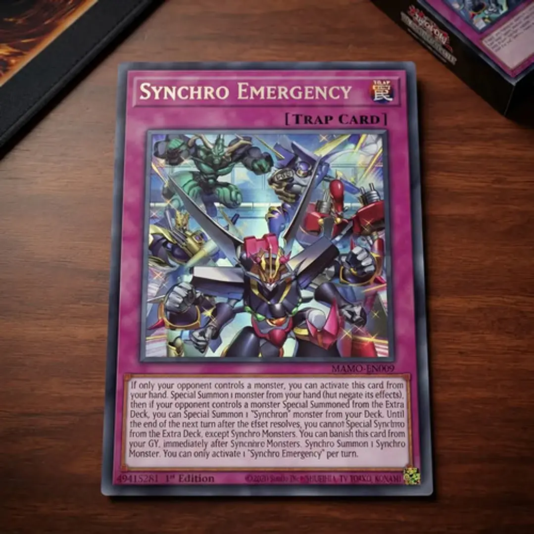 Synchro Emergency Ultra Rara Mamo-en009 Yugioh! Tcg 2