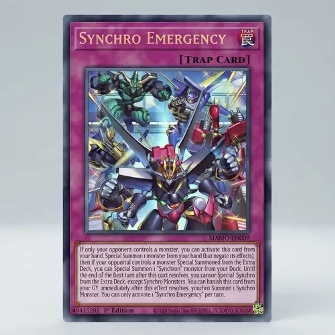 Synchro Emergency Ultra Rara Mamo-en009 Yugioh! Tcg 5