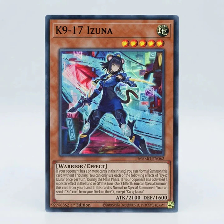 K9-17 Izuna Ultra Rara Mamo-en062 Yugioh! Tcg 2