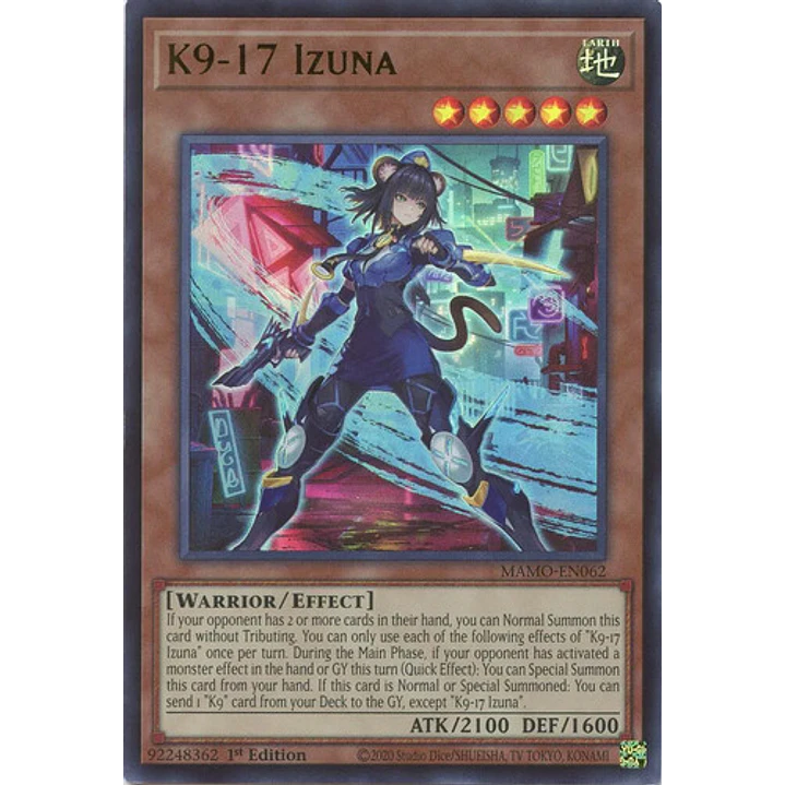K9-17 Izuna Ultra Rara Mamo-en062 Yugioh! Tcg 4