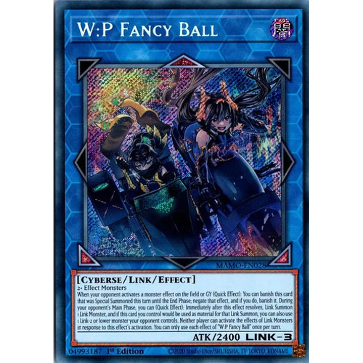 W:p Fancy Ball Secret Rare Mamo-en028 Yugioh! Tcg 1