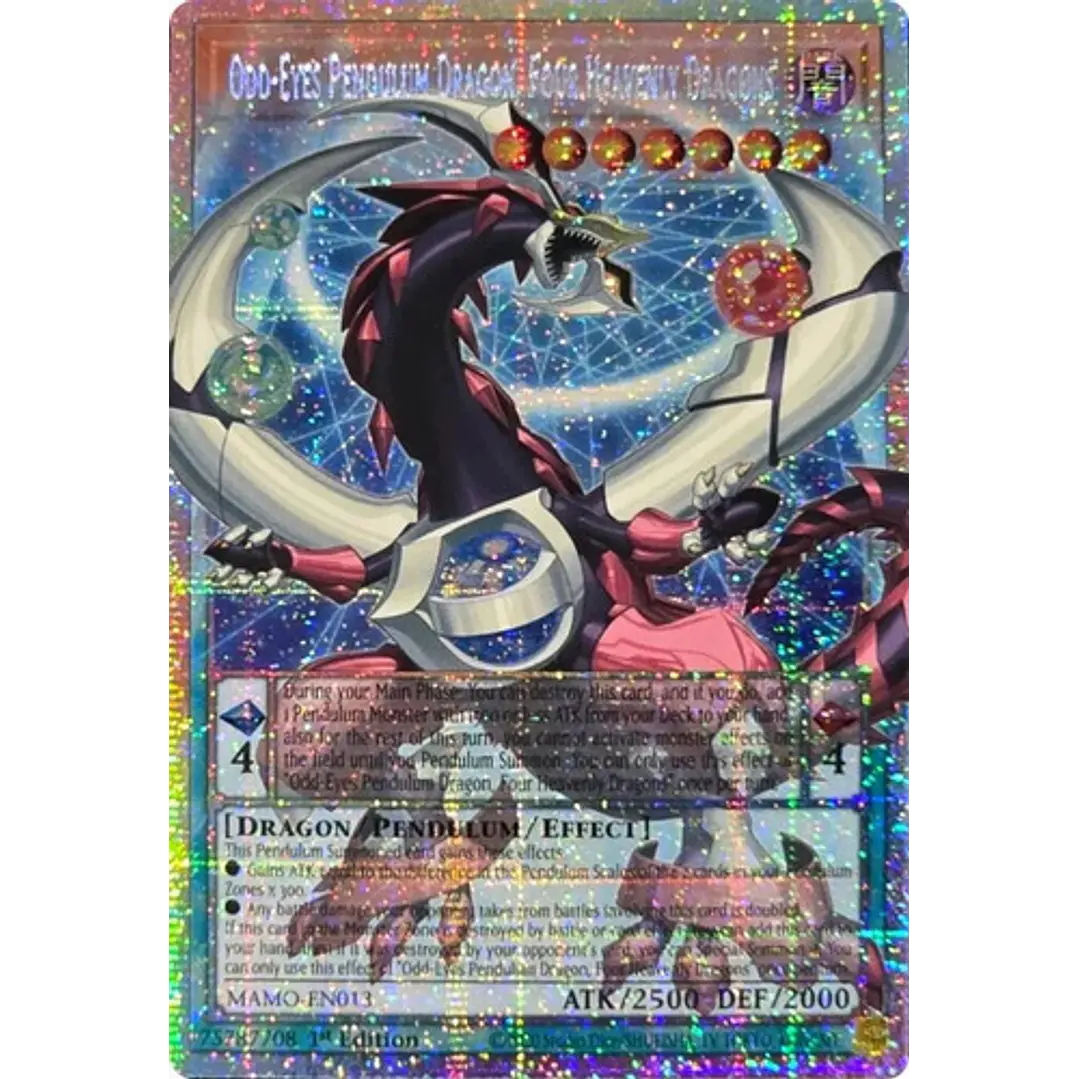 Odd-eyes Pendulum Dragon, Four Heavenly Dragons Yugioh! Tcg 1