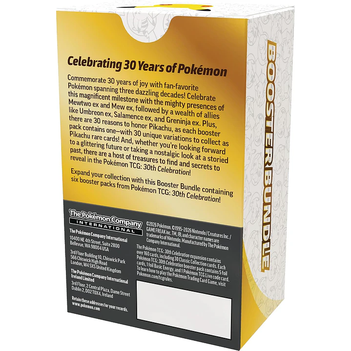 POKÉMON TCG 30TH CELEBRATION BOOSTER BUNDLE INGLÉS 3