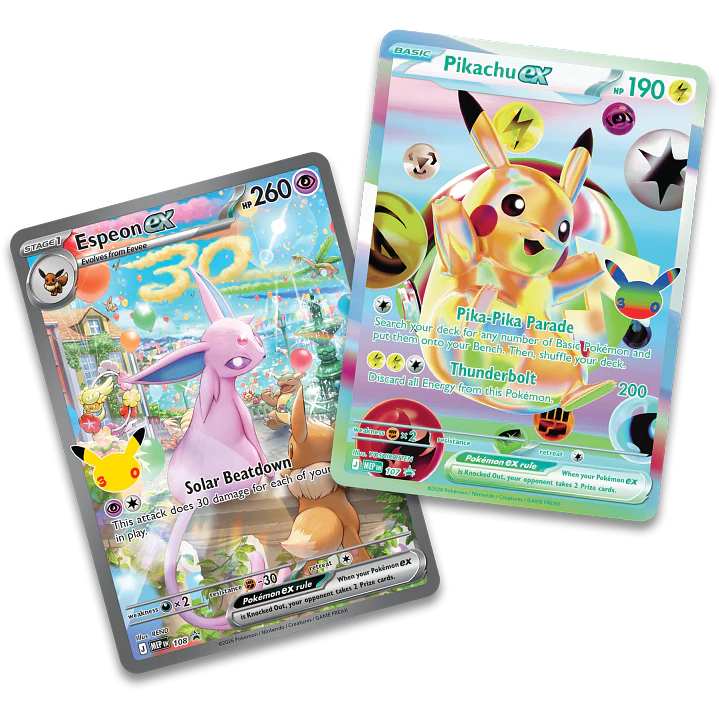 POKÉMON TCG 30TH CELEBRATION ULTRA PREMIUM COLECCTION DÍA O NOCHE INGLÉS 1 AL AZAR 3