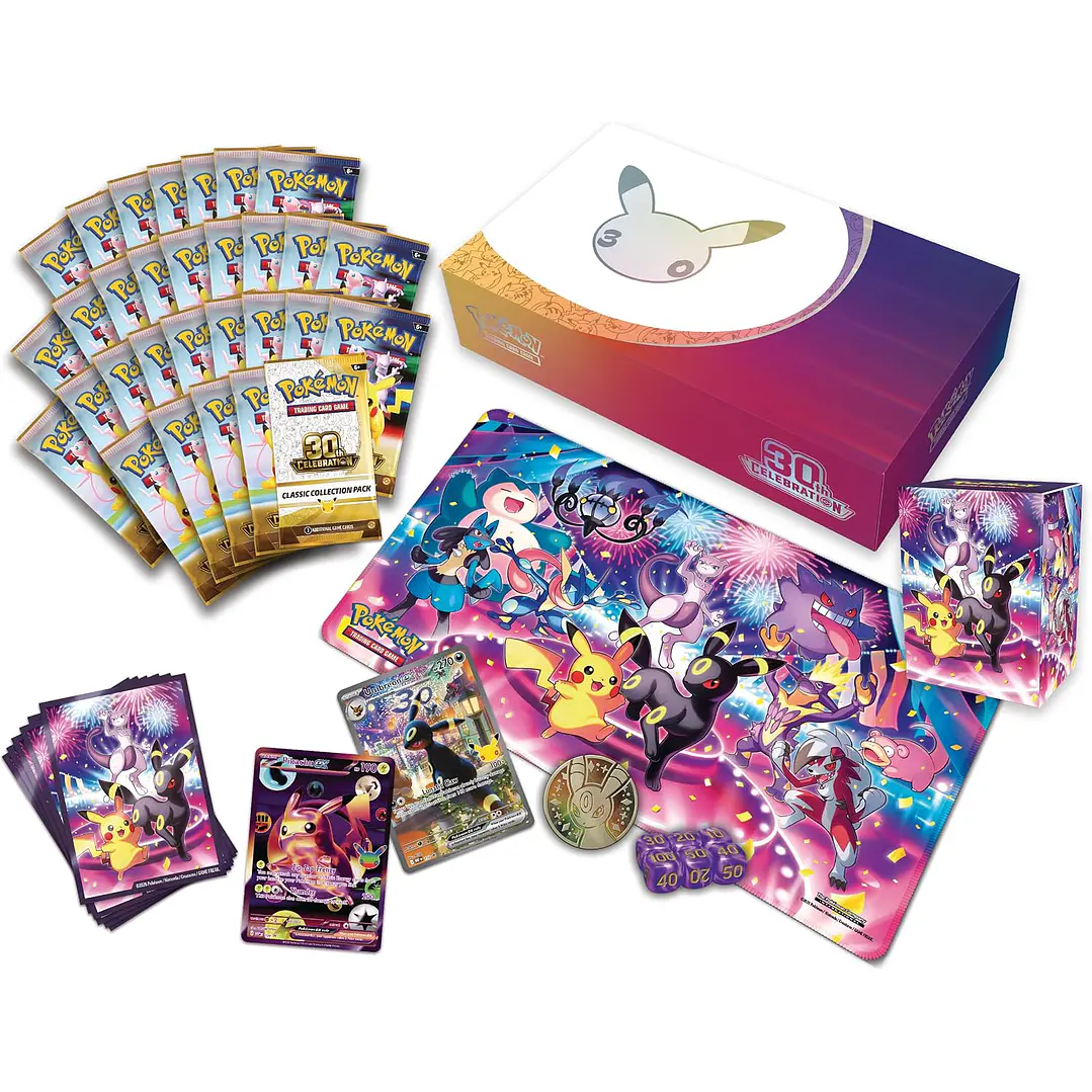 POKÉMON TCG 30TH CELEBRATION ULTRA PREMIUM COLECCTION DÍA O NOCHE INGLÉS 1 AL AZAR 8