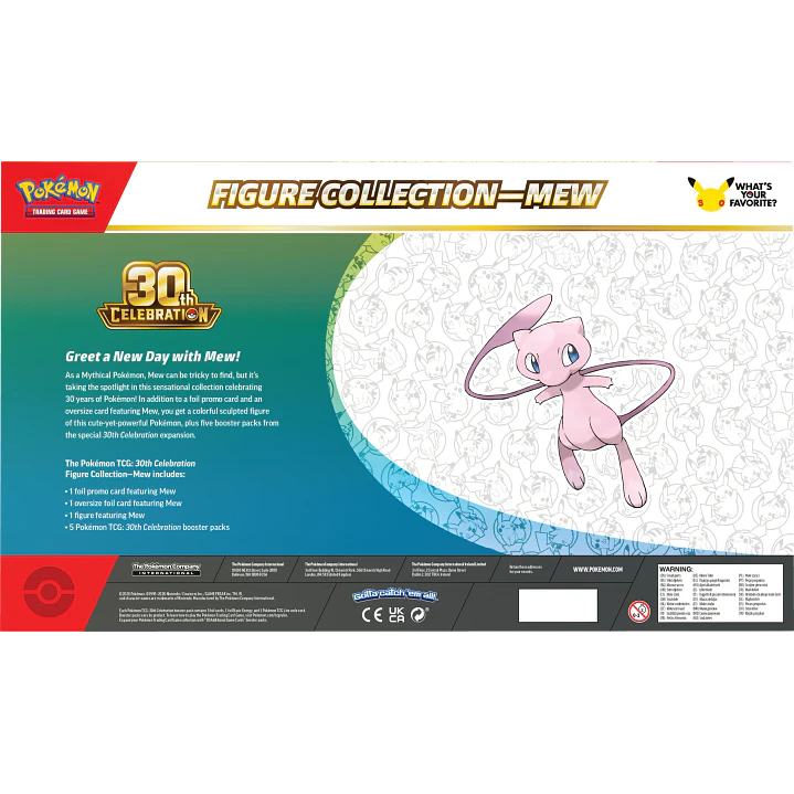 POKÉMON TCG 30TH CELEBRATION FIGURE COLLECTION MEW INGLÉS 4