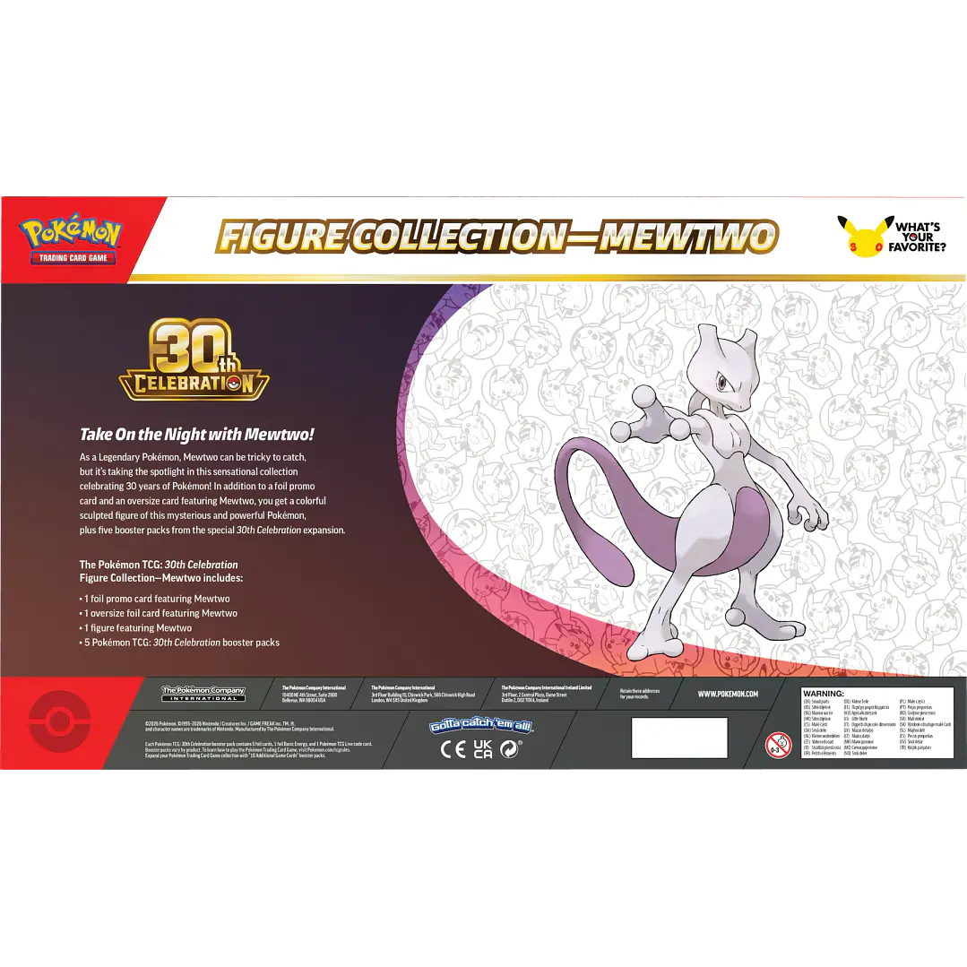 POKÉMON TCG 30TH CELEBRATION FIGURE COLLECTION MEWTWO INGLÉS 4