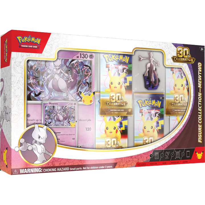 POKÉMON TCG 30TH CELEBRATION FIGURE COLLECTION MEWTWO INGLÉS 3