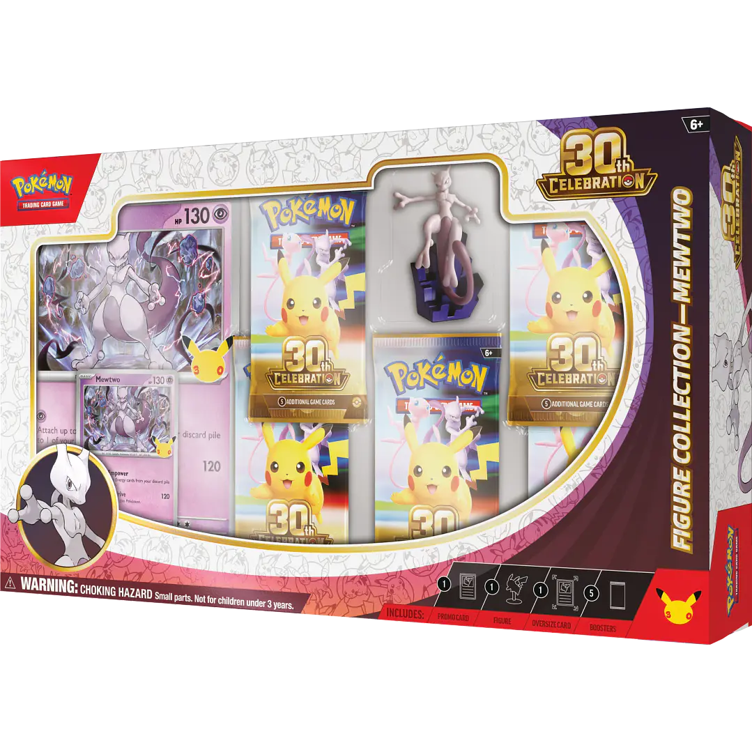 POKÉMON TCG 30TH CELEBRATION FIGURE COLLECTION MEWTWO INGLÉS 9