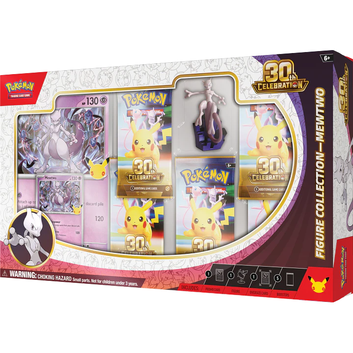POKÉMON TCG 30TH CELEBRATION FIGURE COLLECTION MEWTWO INGLÉS 9