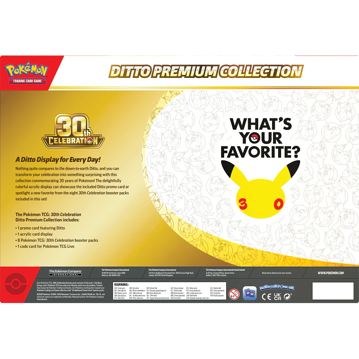 POKÉMON TCG 30TH CELEBRATION DITTO PREMIUM COLLECTION INGLÉS 2
