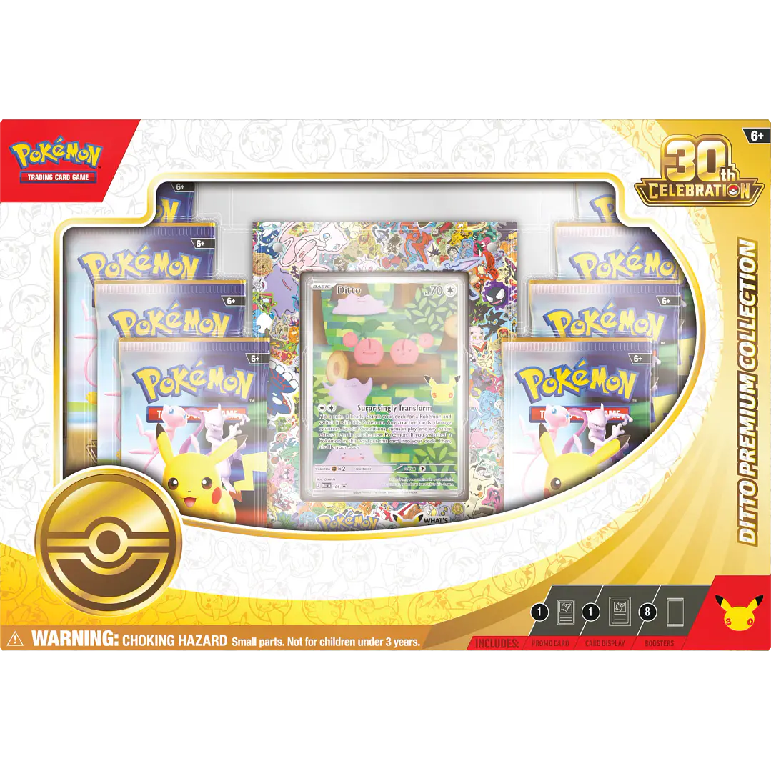 POKÉMON TCG 30TH CELEBRATION DITTO PREMIUM COLLECTION INGLÉS 4