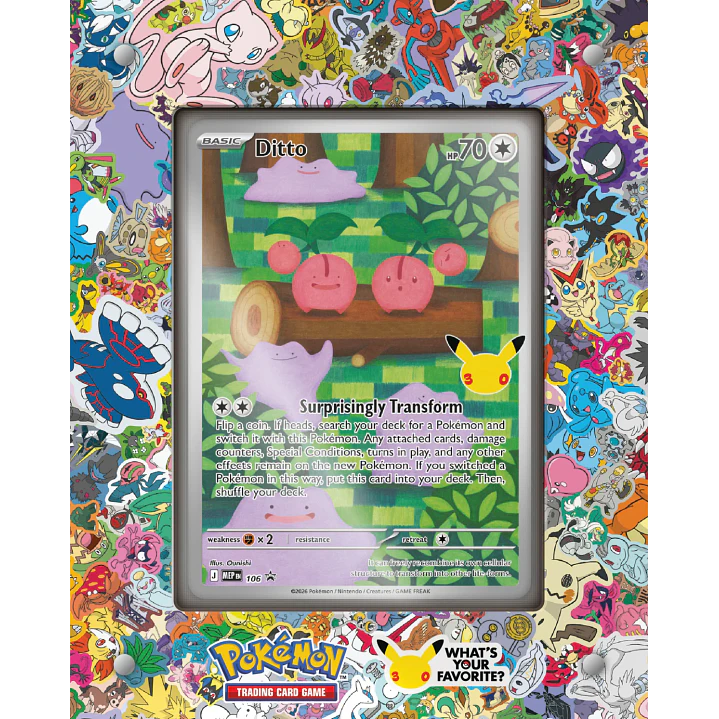 POKÉMON TCG 30TH CELEBRATION DITTO PREMIUM COLLECTION INGLÉS 5