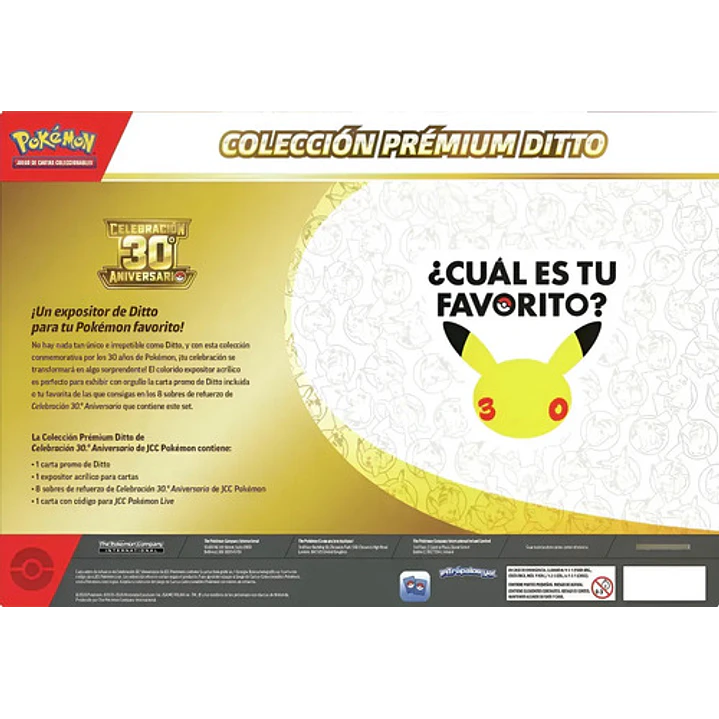 POKÉMON TCG 30TH CELEBRATION DITTO PREMIUM COLLECTION ESPAÑOL 3