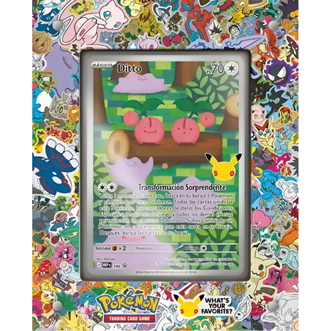 POKÉMON TCG 30TH CELEBRATION DITTO PREMIUM COLLECTION ESPAÑOL 4