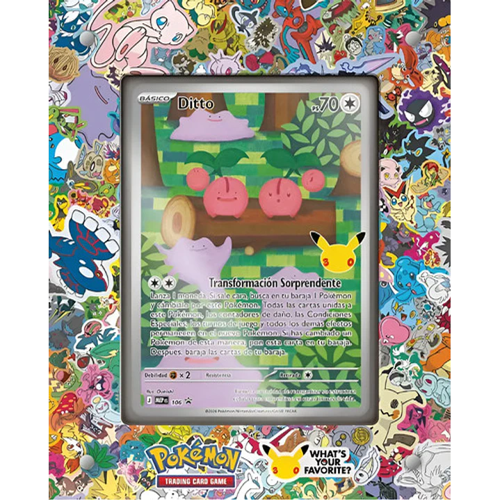 POKÉMON TCG 30TH CELEBRATION DITTO PREMIUM COLLECTION ESPAÑOL 4