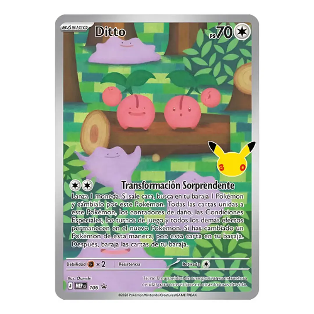 POKÉMON TCG 30TH CELEBRATION DITTO PREMIUM COLLECTION ESPAÑOL 5