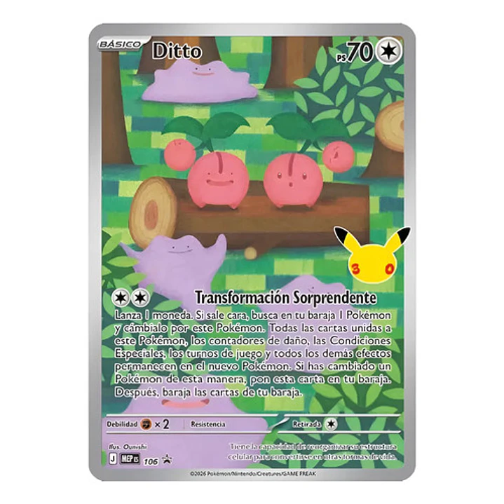 POKÉMON TCG 30TH CELEBRATION DITTO PREMIUM COLLECTION ESPAÑOL 5