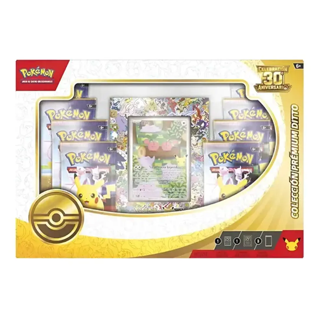 POKÉMON TCG 30TH CELEBRATION DITTO PREMIUM COLLECTION ESPAÑOL 6