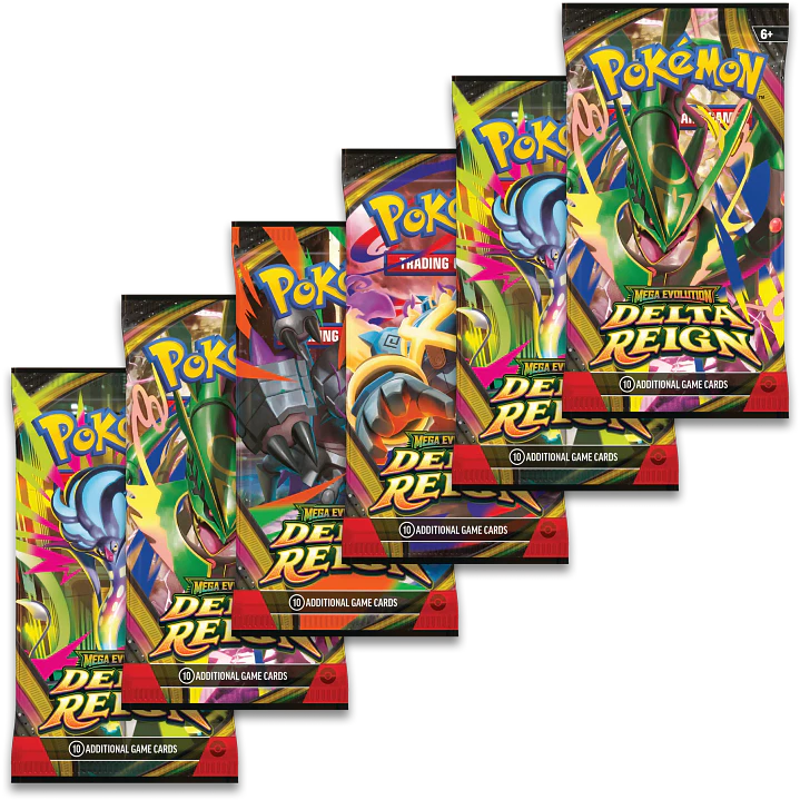 POKÉMON TCG MEGA EVOLUTION DELTA REIGN BOOSTER BUNDLE INGLÉS 4
