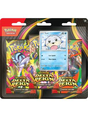 POKÉMON TCG MEGA EVOLUTION DELTA REIGN 3 PACK BLISTER INGLÉS