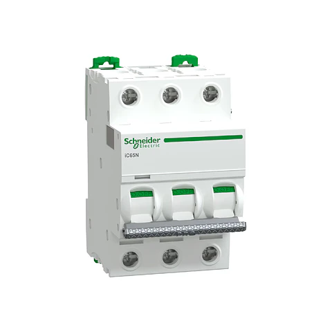 Interruptor Automático Schneider Acti9 IC65N 3P / 6kA / Curva C