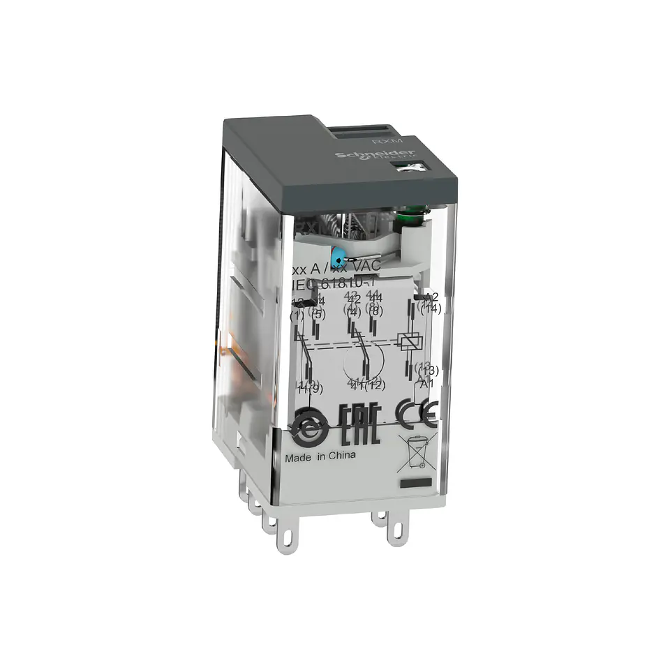 Relé Intermedio Miniatura Schneider Harmony RXM2 4