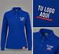 Polera piqué  mujer 80% algodón con bordado corporativo - Miniatura 1