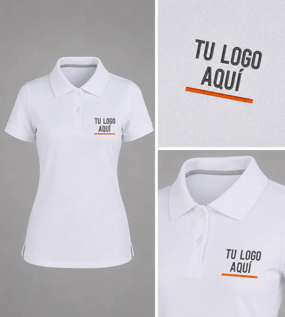 Polera piqué ComfortDry 60% algodón bordada corporativo  1
