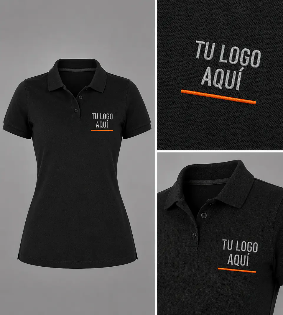 Polera piqué ComfortDry 60% algodón bordada corporativo  2
