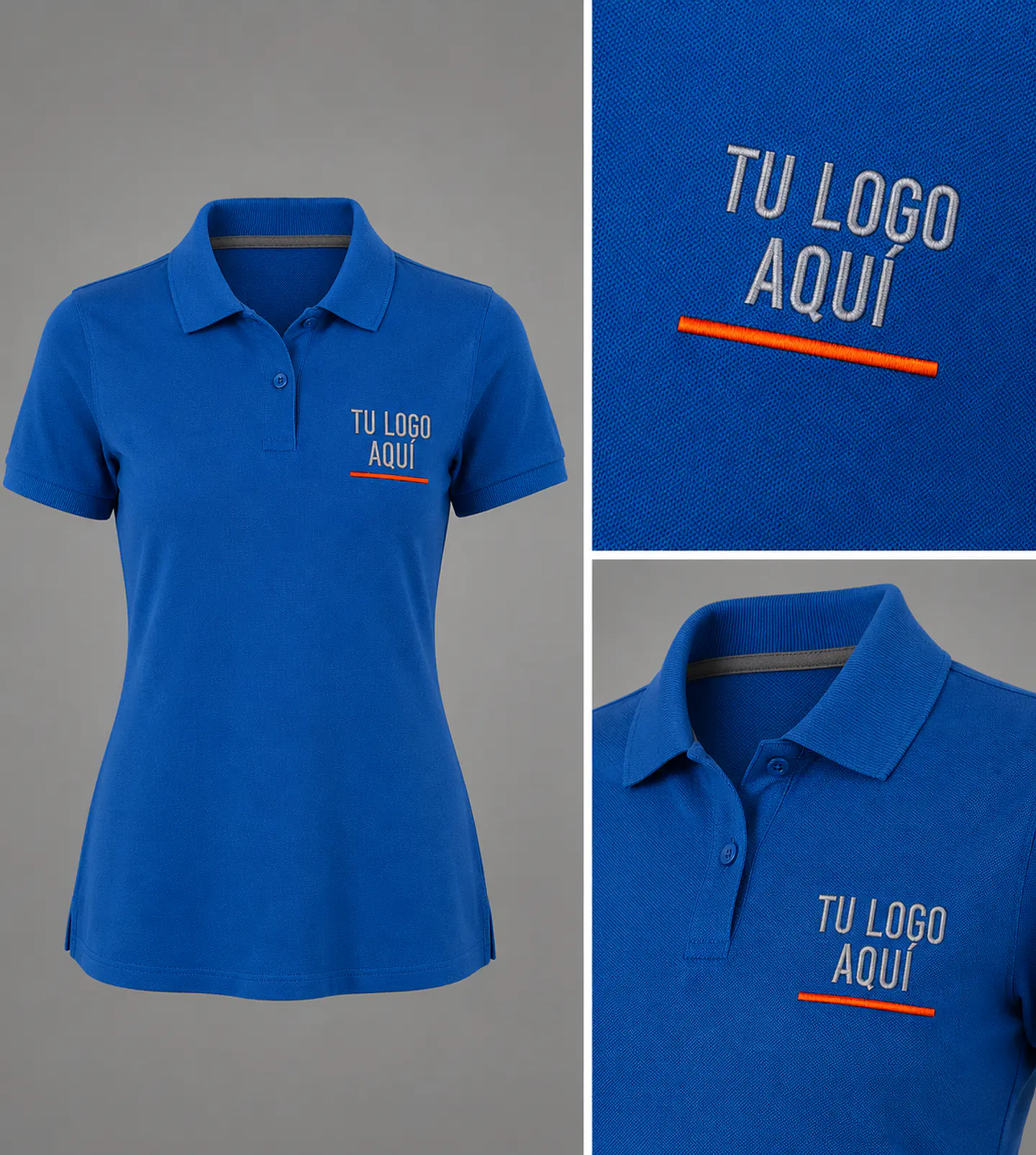 Polera piqué ComfortDry 60% algodón bordada corporativo  3