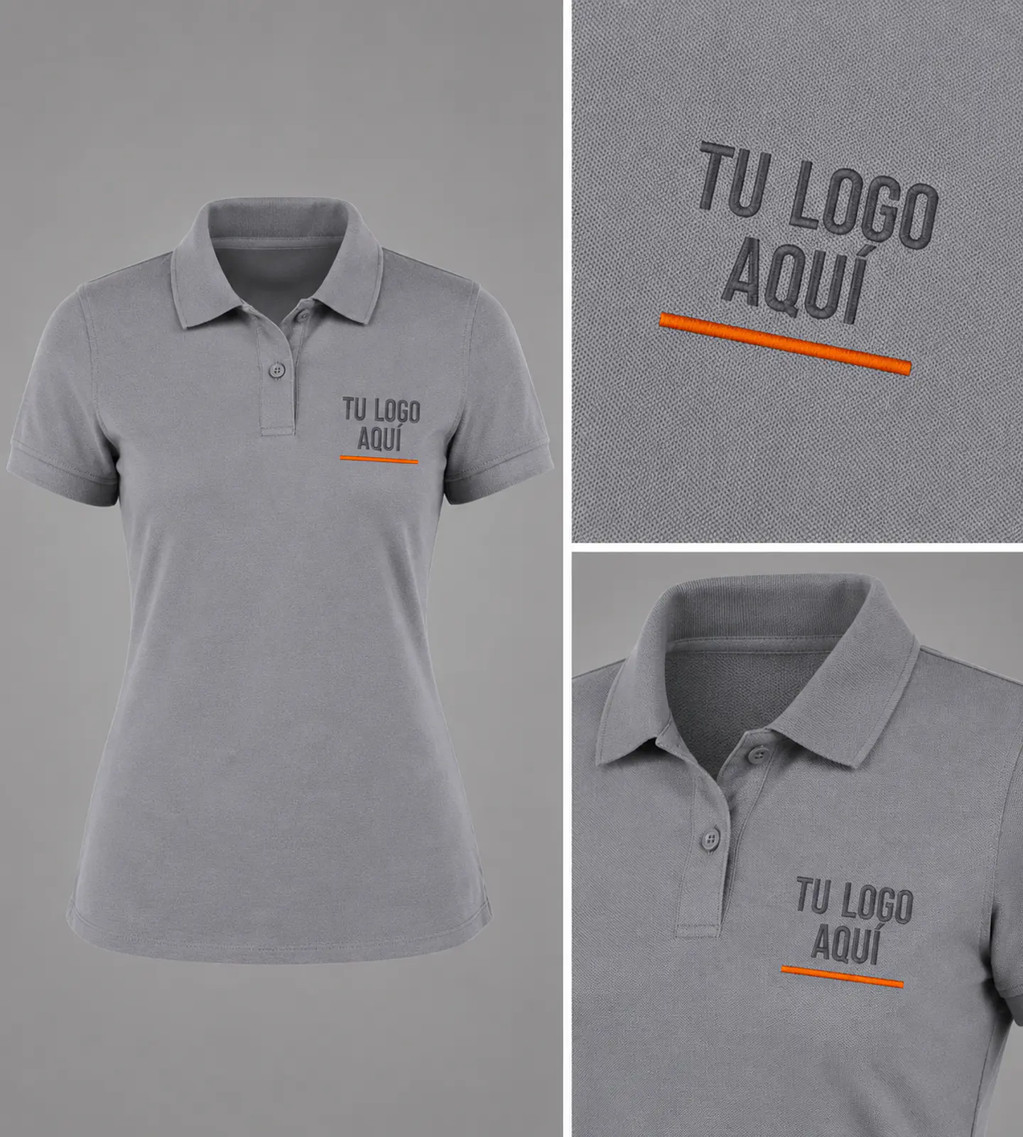 Polera piqué ComfortDry 60% algodón bordada corporativo  4