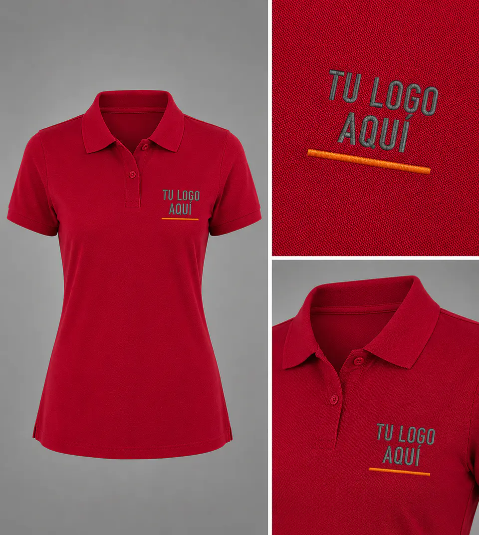 Polera piqué ComfortDry 60% algodón bordada corporativo  6