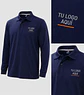 Polera piqué ComfortDry manga larga hombre 60% algodón con bordado corporativo - Miniatura 1